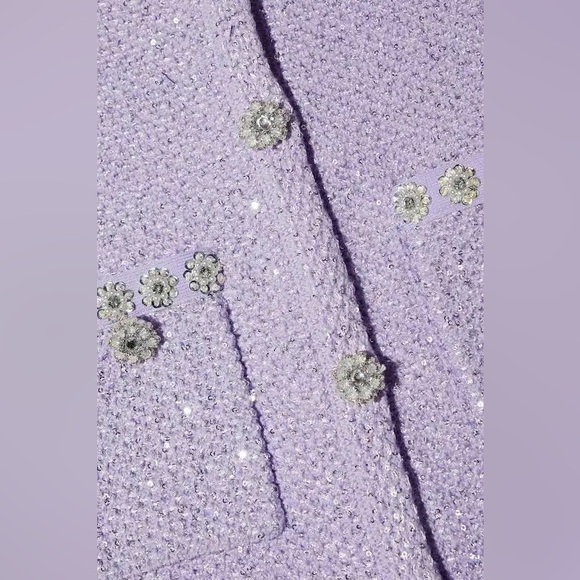 Self-Portrait Sequin Knit Mini Dress - Picture 3 of 7